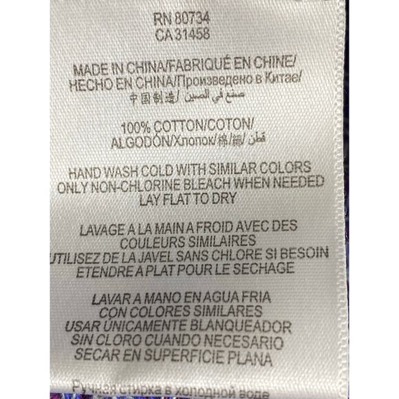 BCBGeneration Purple Hi Low Hem 100% Cotton Knit Sweater Women's Size X-Small - Picture 7 of 7